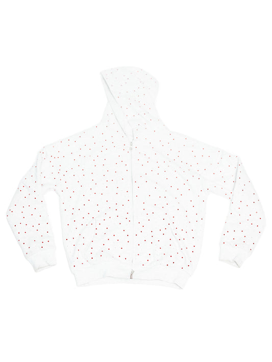 RHINESTONE ZIP UP