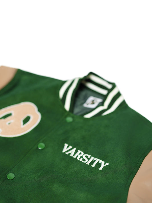 DASCREETWORLD VARSITY JACKET (green)