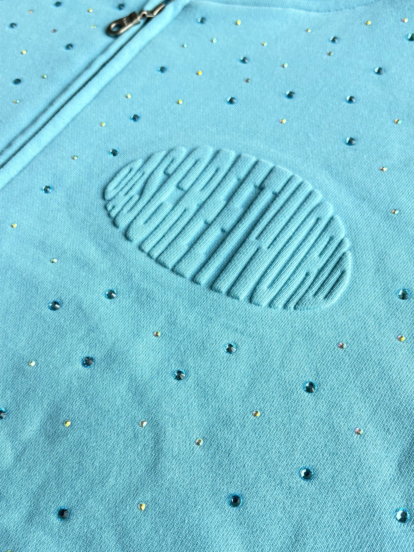 RHINESTONE ZIP UP